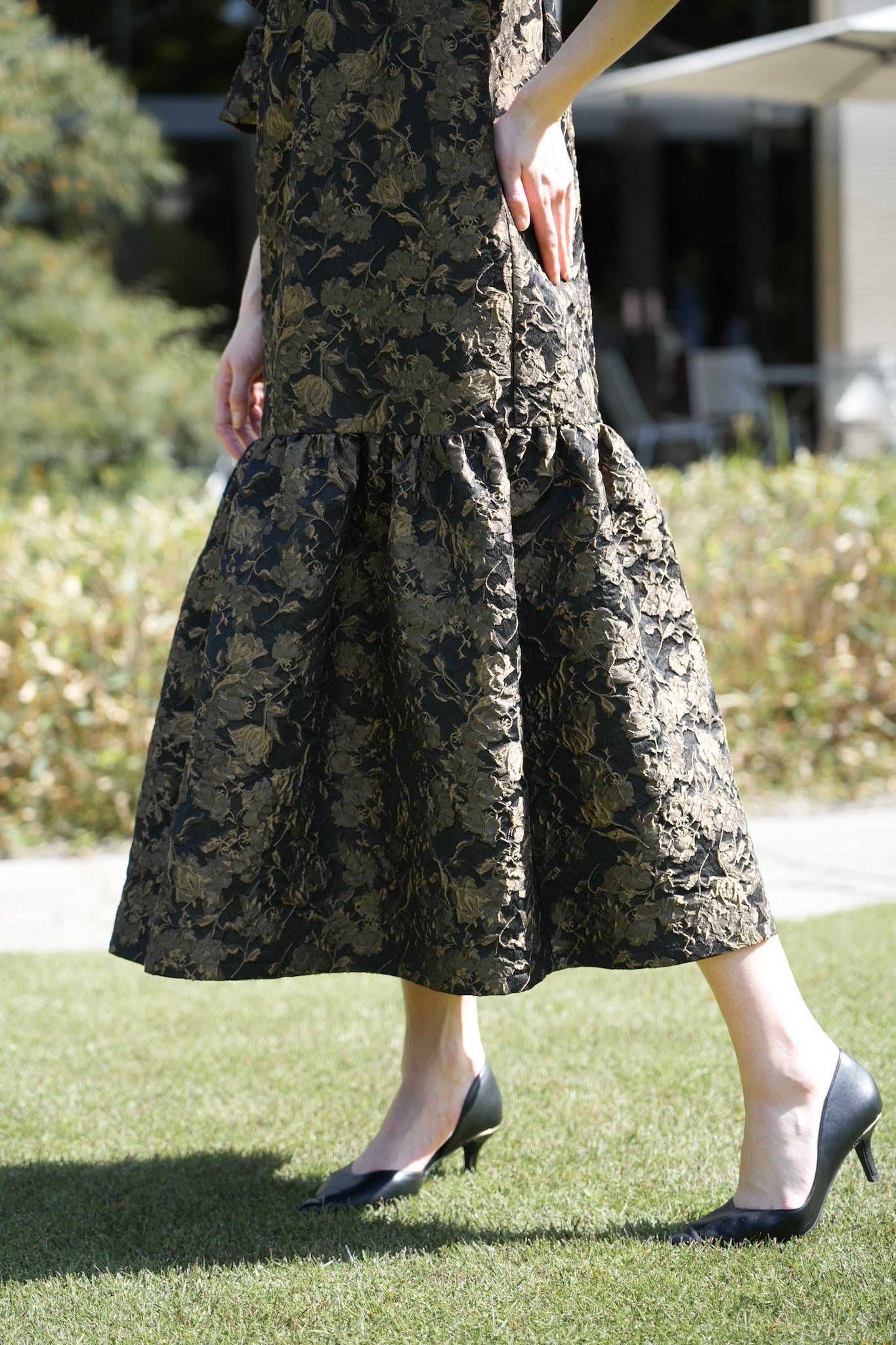 jacquard volume dress – Acka online store