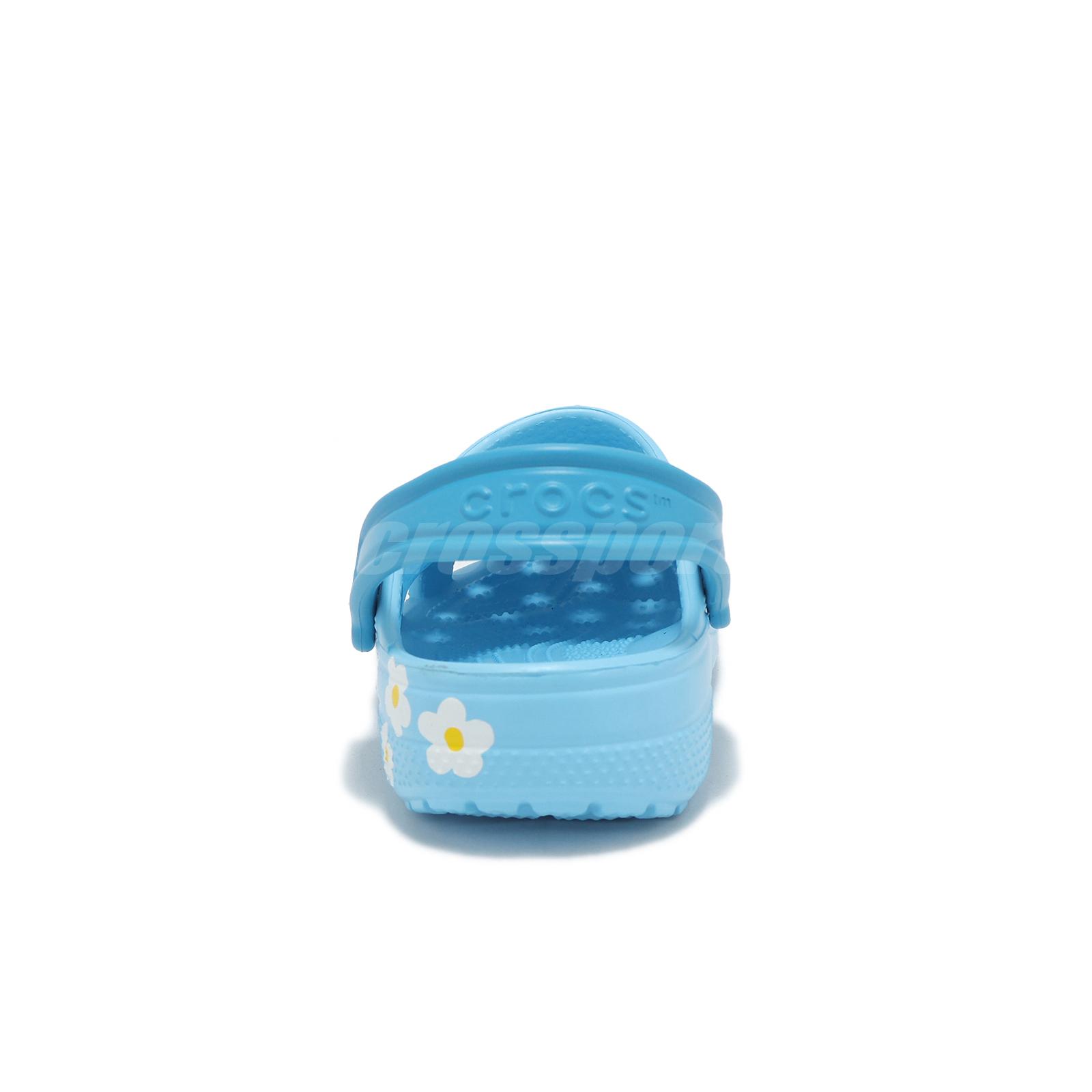 Crocs Classic Daisy Clog K Tinted Glass Kids Slip On Sandal 211257