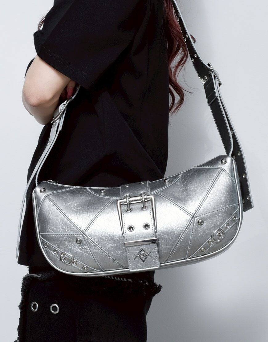 REFLEM【レフレム】ハーフムーンPUショルダーバッグ/全2色