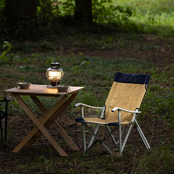 アディロンダック スモール キャンパーズチェア ベージュ／ネイビー