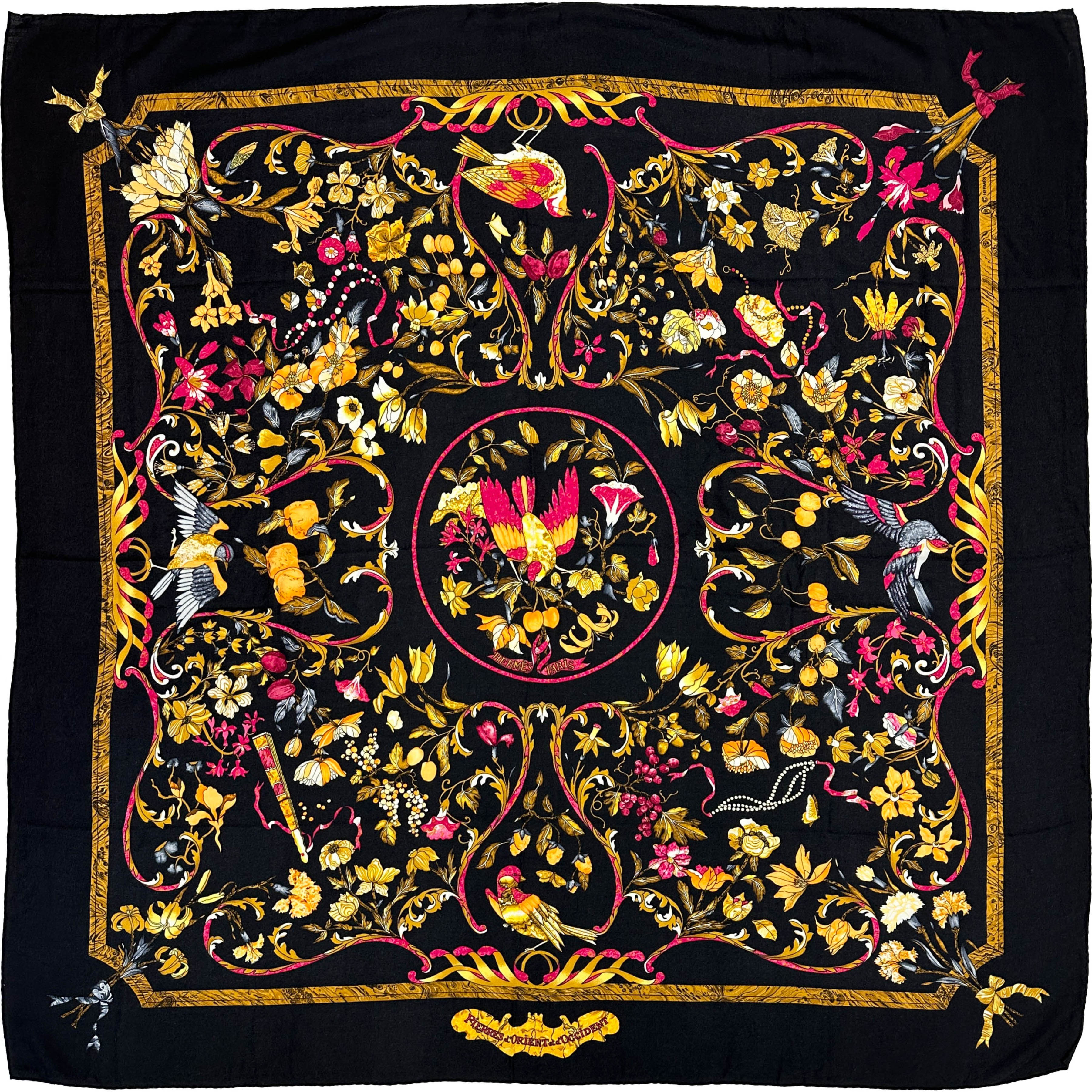 Hermès Pierres d'Orient et d'Occident Cashmere Silk 140