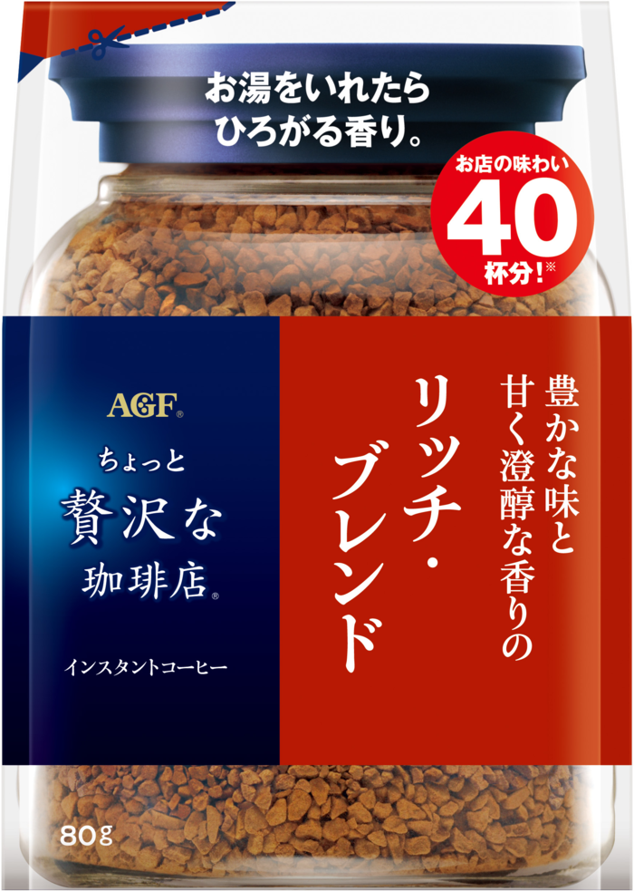 ちょっと贅沢な珈琲店®」 リッチ・ブレンド袋80g | 味の素AGF株式会社