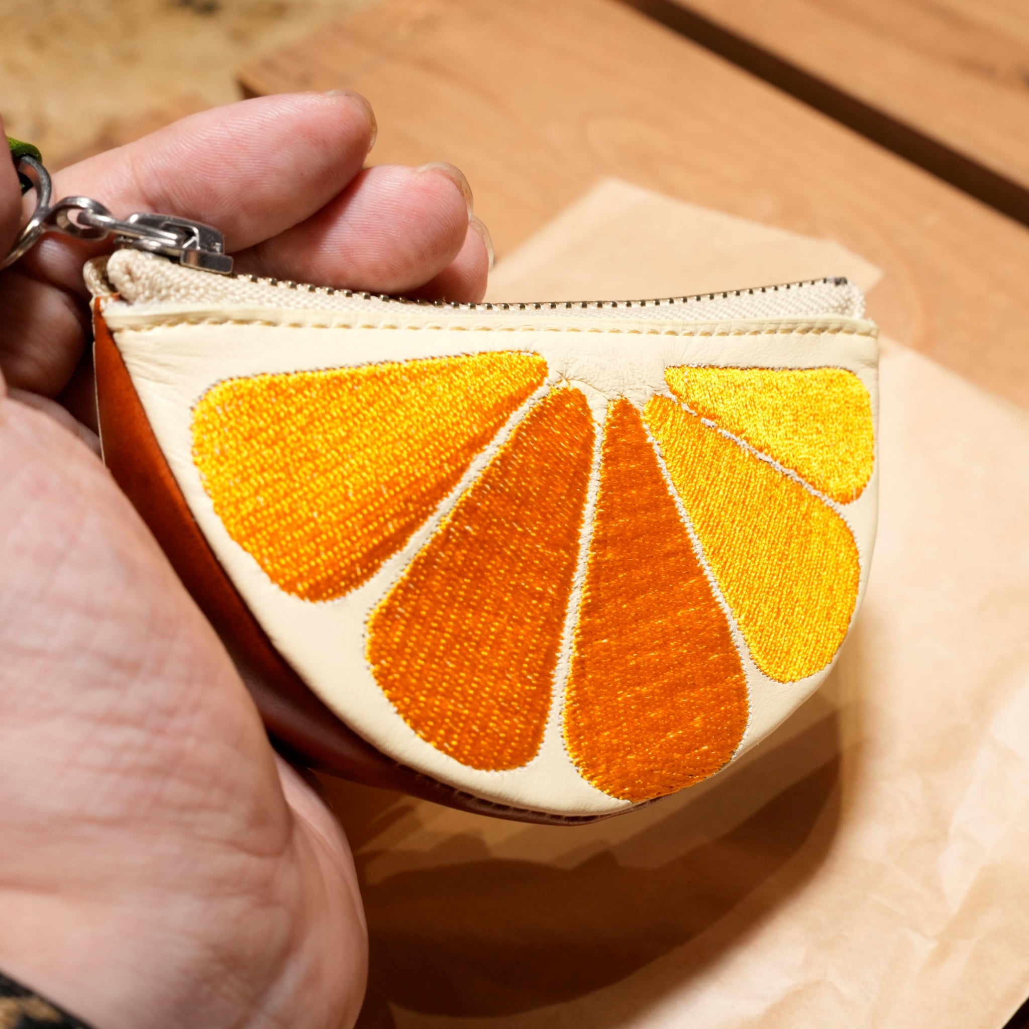 RELAXFIT №93 [Valencia orange] ジップポーチ型KeyHolder 【RELAX FIT