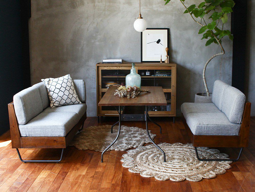 取扱終了][新仕様] ウォーム LD ソファ アームレス ヘリンボーン - a