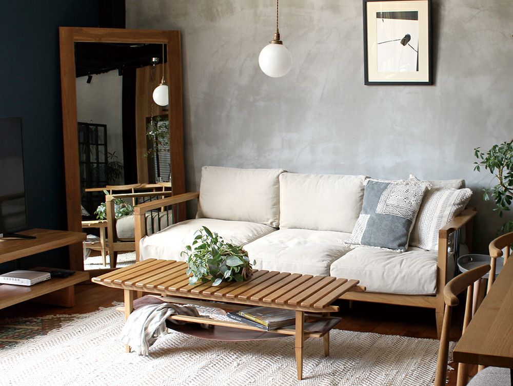 送料無料】オールドチークミラー L | 家具・インテリア a.depeche