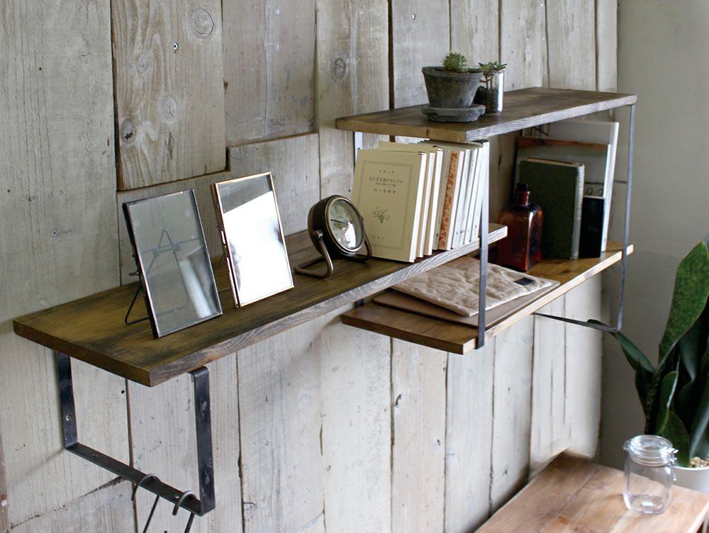 アイアン ウォールシェルフサポート L | 家具・インテリア a.depeche