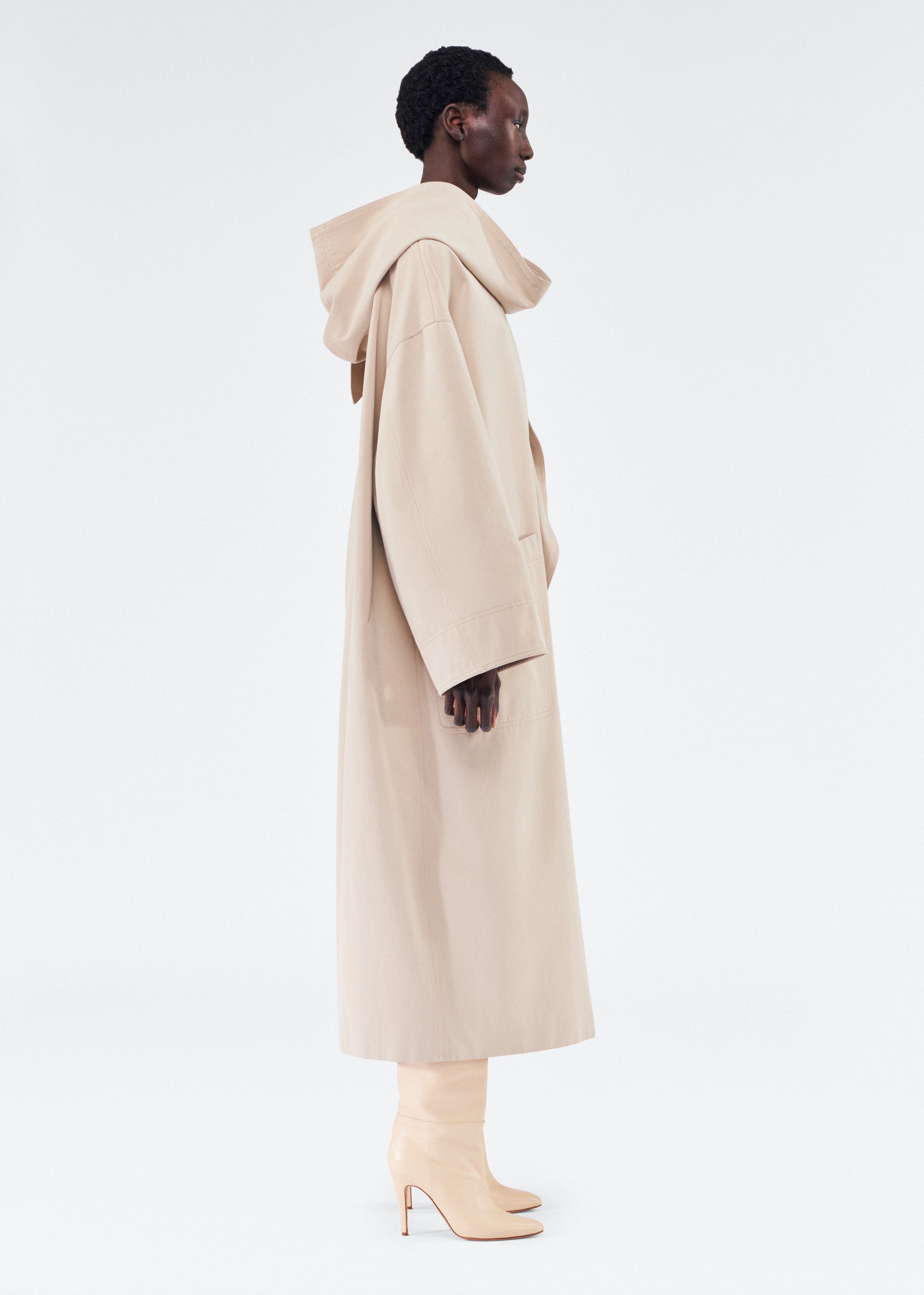 The Gesse Coat | Organic Khaki Cotton Twill Coat – Adam Lippes