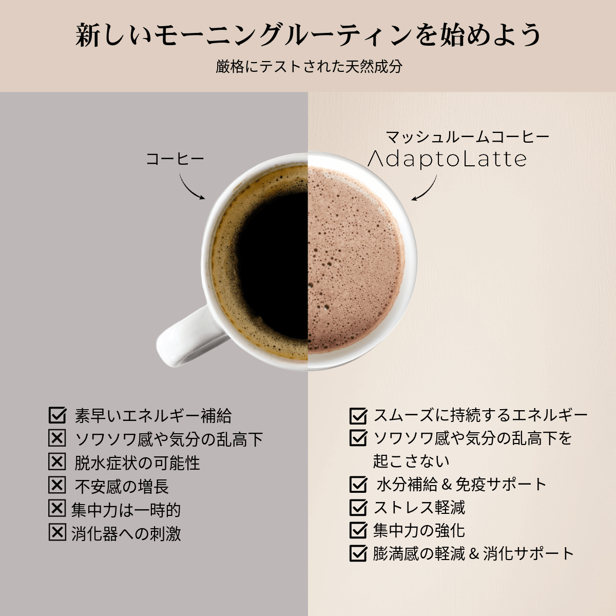3種 オリジナル + デカフェ + 抹茶 スターターキット – AdaptoLatte JP