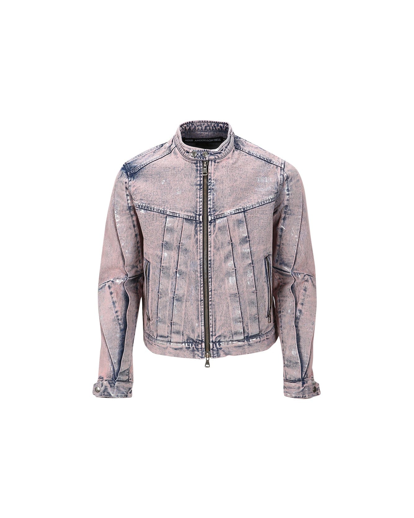 WAX COATED DENIM MOTORCYCLE JACKET awa560m(DUST PINK) – Andersson Bell