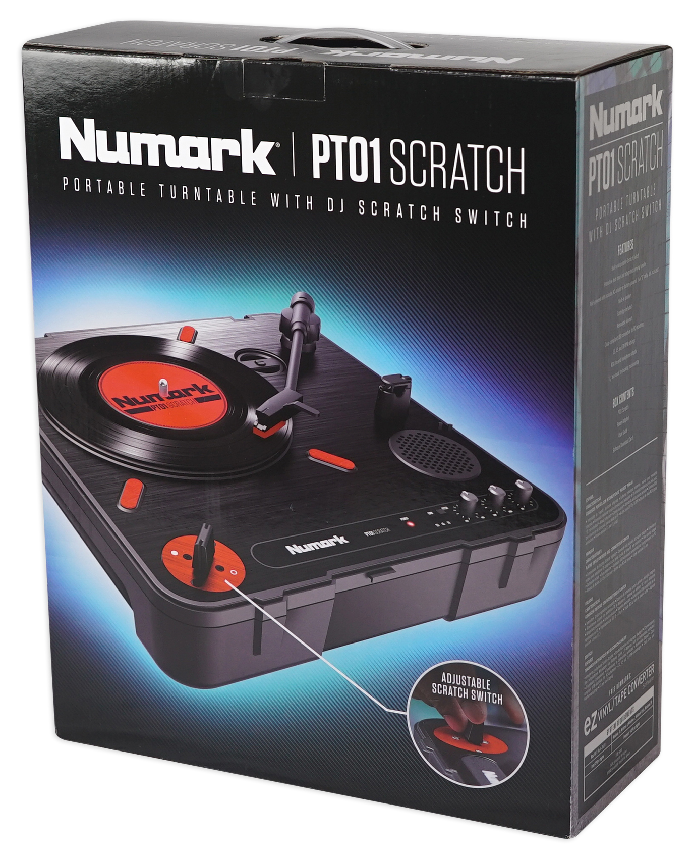 Numark PT01 Scratch DJ Turntable w/ USB/AUX/RCA+Speaker+Samson