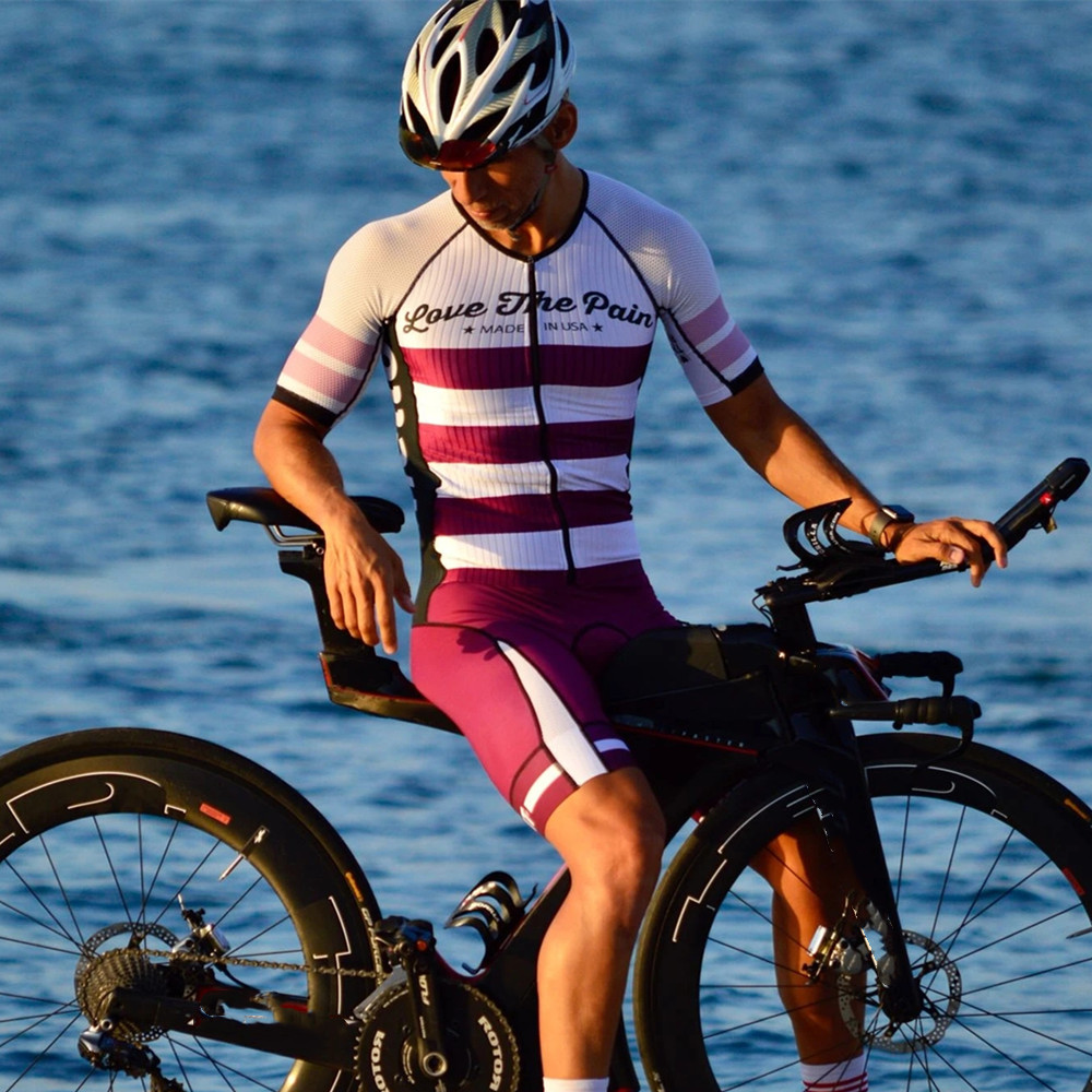 20 new Love The Pain Triathlon Speedsuit Trisuit Men's Cycling