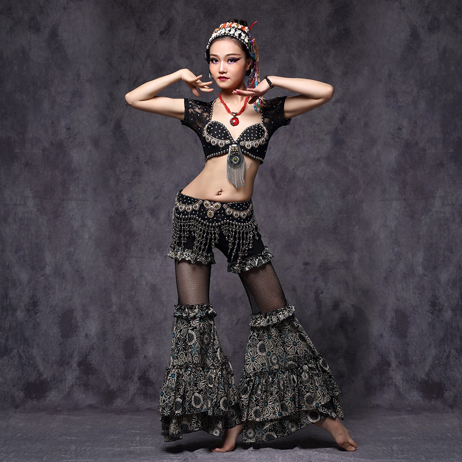 Professional Belly Dance Tribal Waist Belt 80/90cm Adjustable Fit