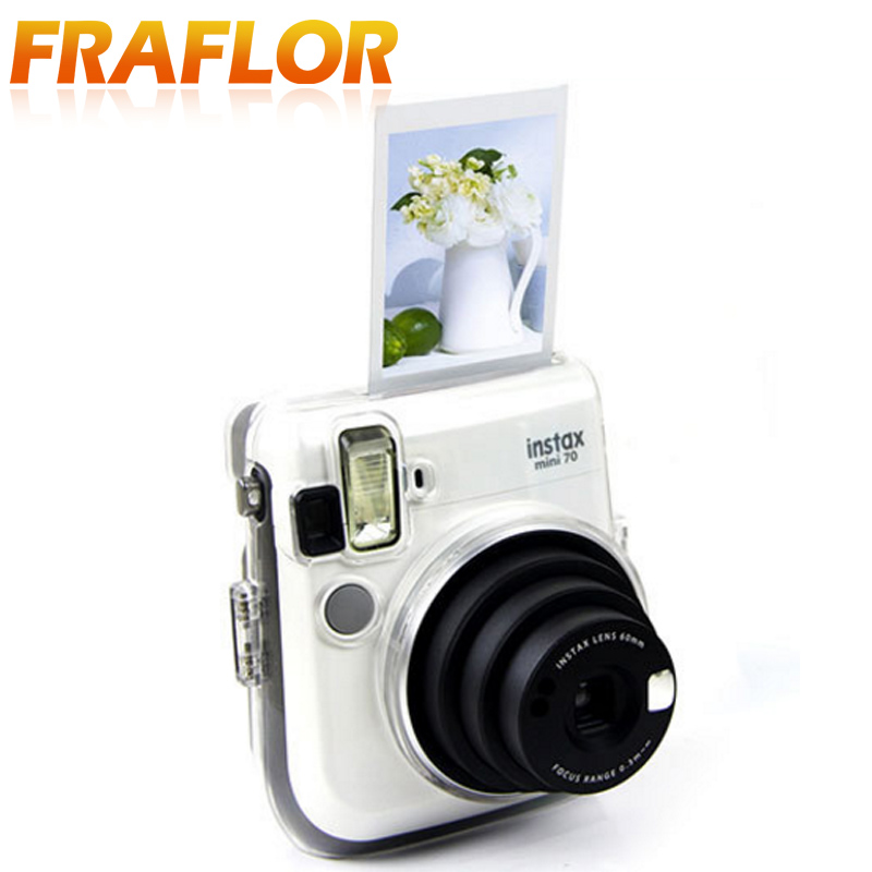 For Fuji Instax Mini 70 PU Leather/Crystal Clear Camera Soft