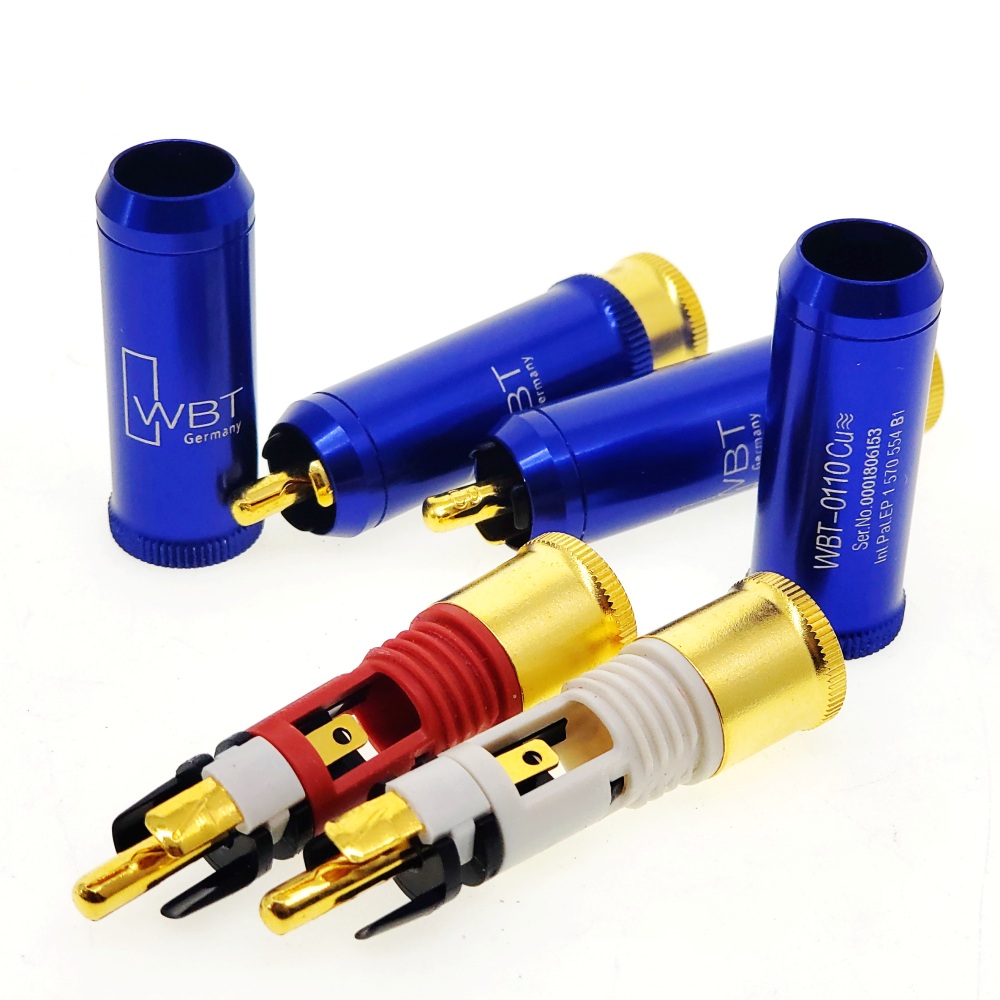 WBT-0110Cu Nextgen RCA Connectors Hifi Audio RCA Plugs 4Pcs