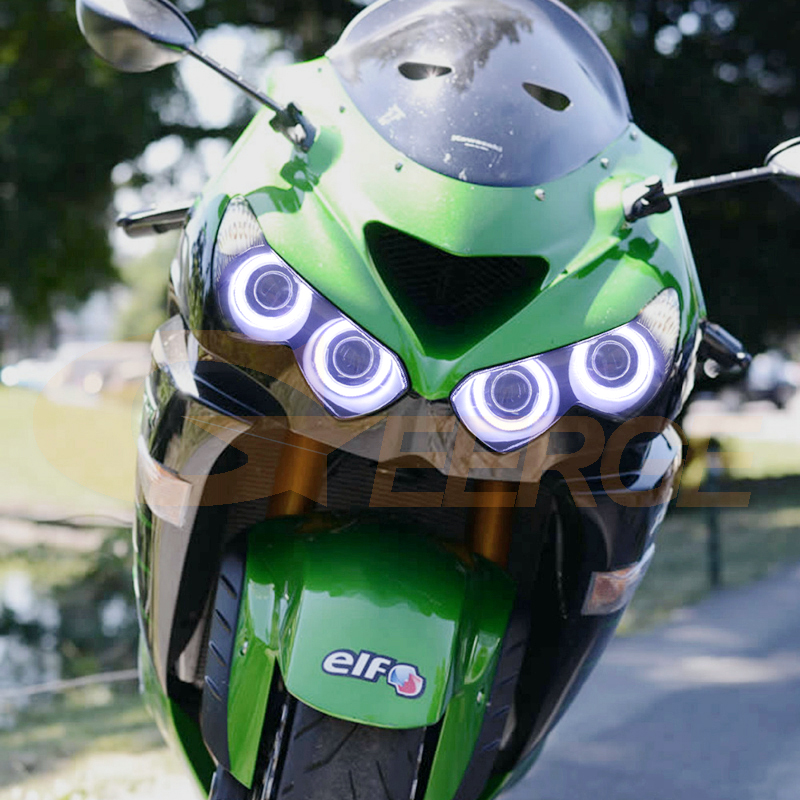 For Kawasaki Ninja ZX14 Zx14r ZZR1400 Ultra Bright COB Led Angel