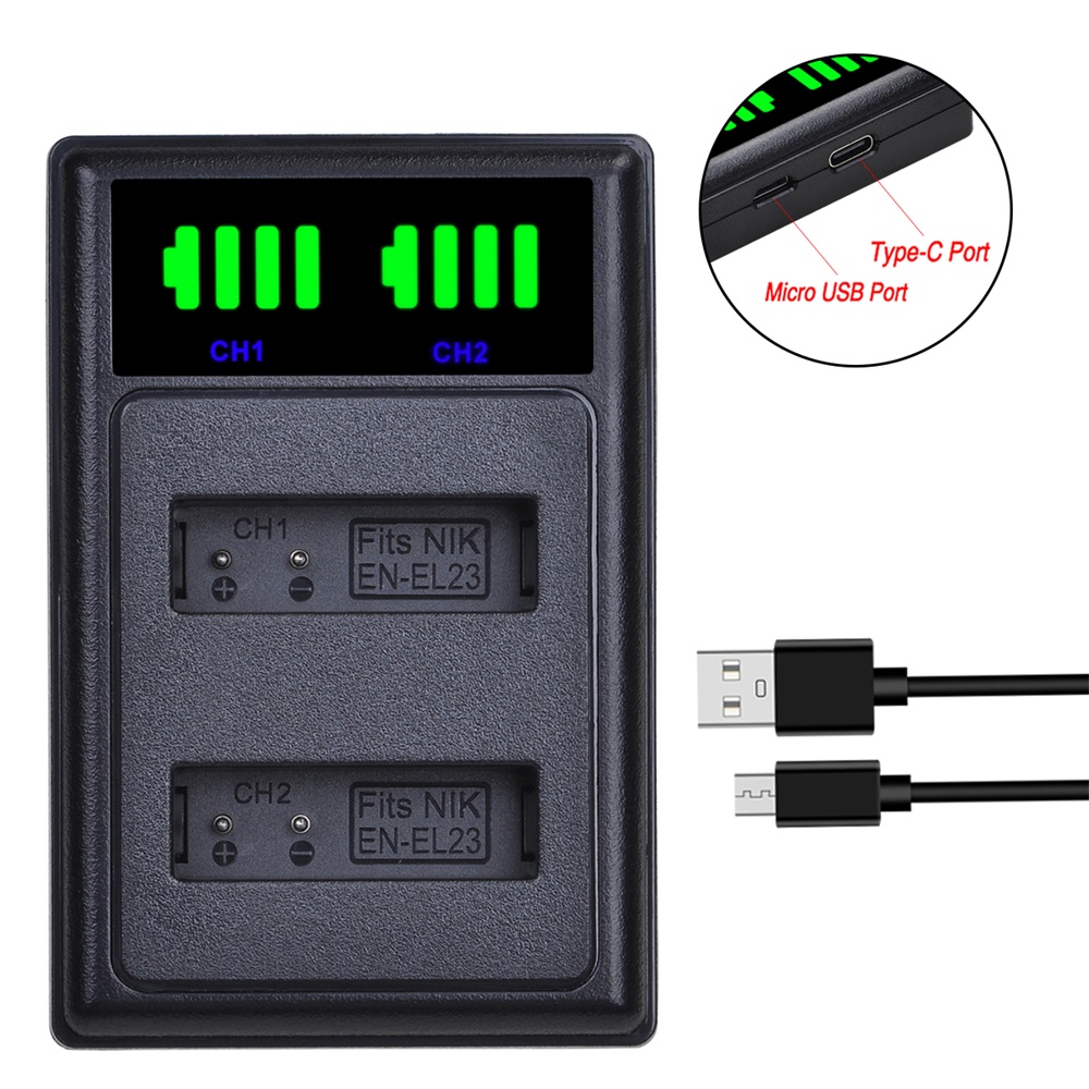 Nikon Coolpix P900 Nikon EN-EL23 Battery - 3.8V 1850mAh For