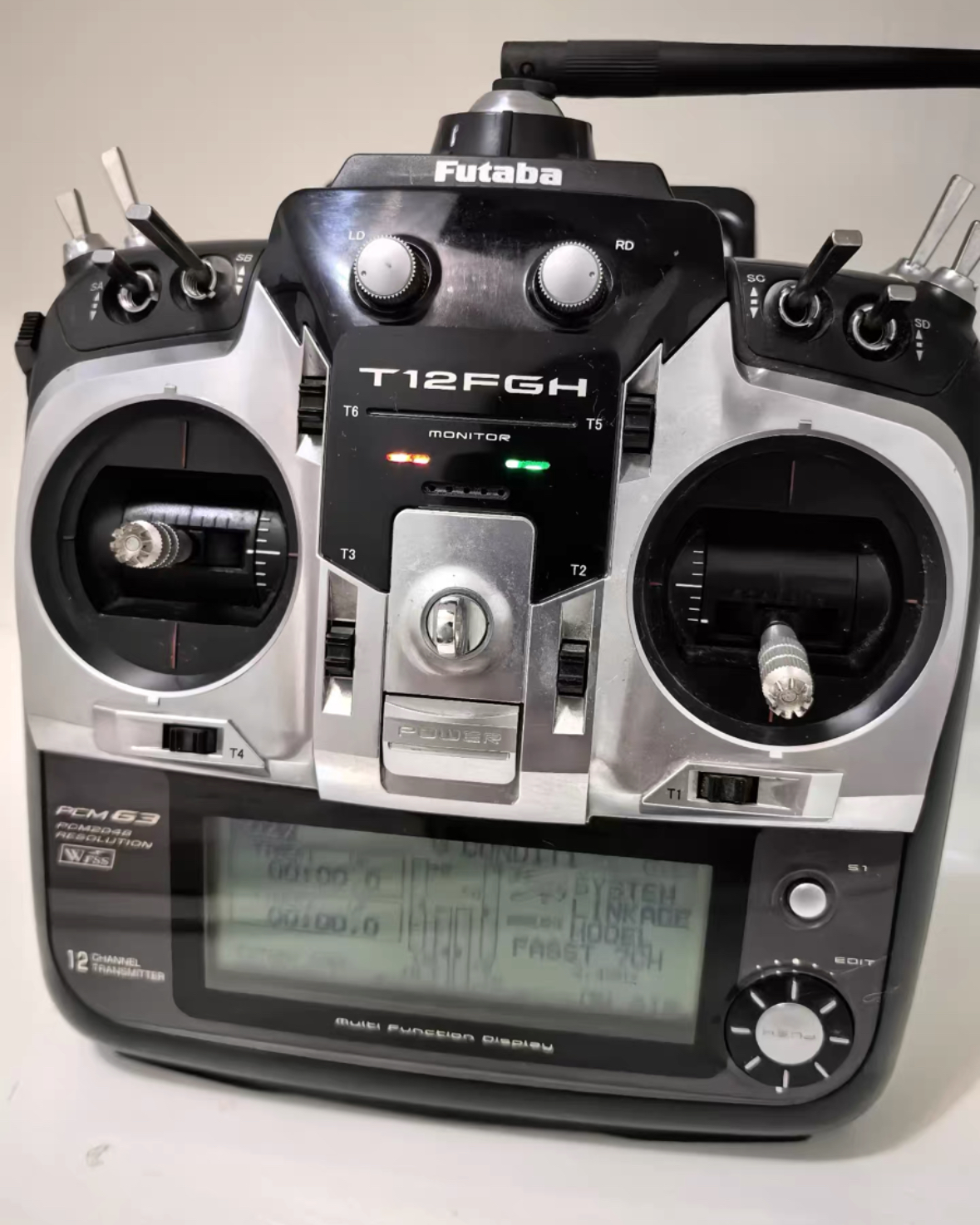 90% new Futaba T12FGH 12FG RC radio control controller set with tm