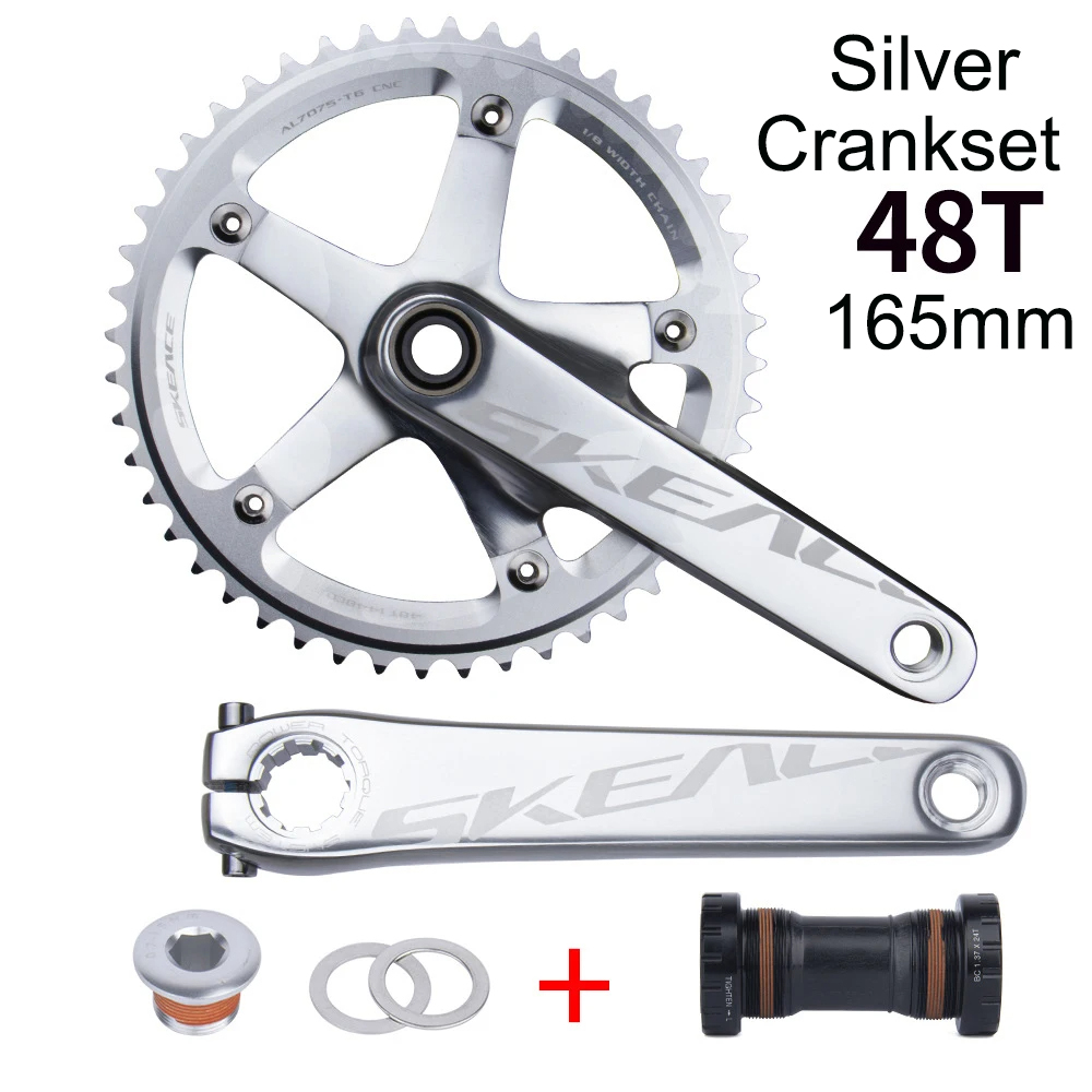 SKEACE 48T 165mm Fixed Gear Crankset Alumniun Alloy Crankset