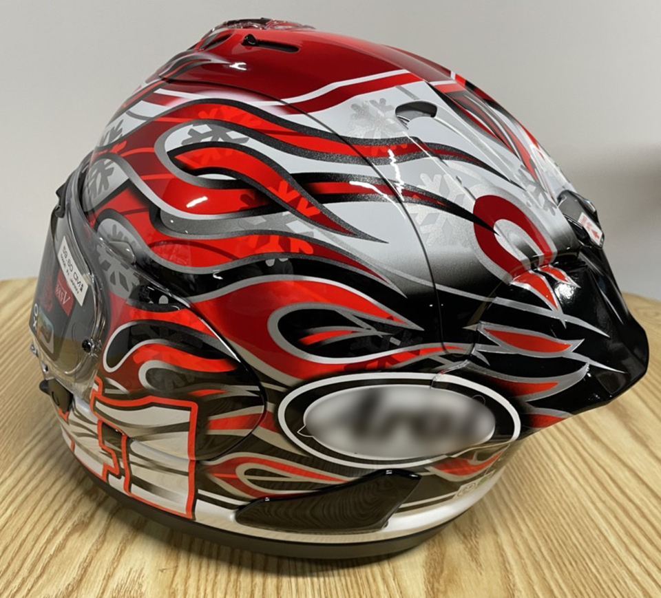 オートバイ中野ハガリアリアスポイラートリムヘルメットスポイラー