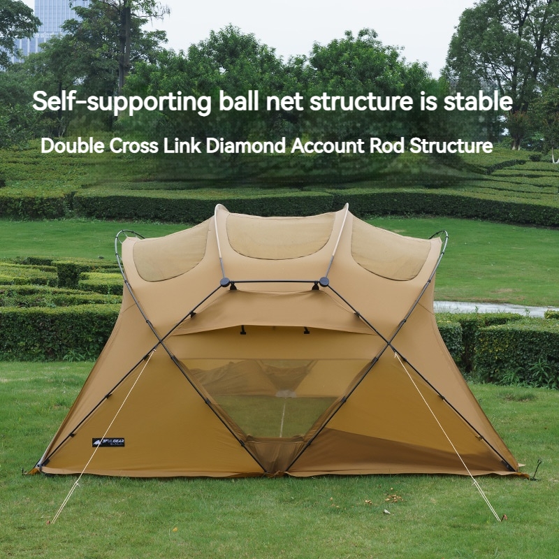 3F UL GEAR Beetle13 2.0 Ball Tunnel Tent 70D 2-4 People - 3f UL