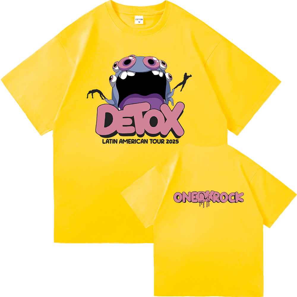 One Ok Rock デトックストゥア 2025 Tシャツファッション男性/女性服