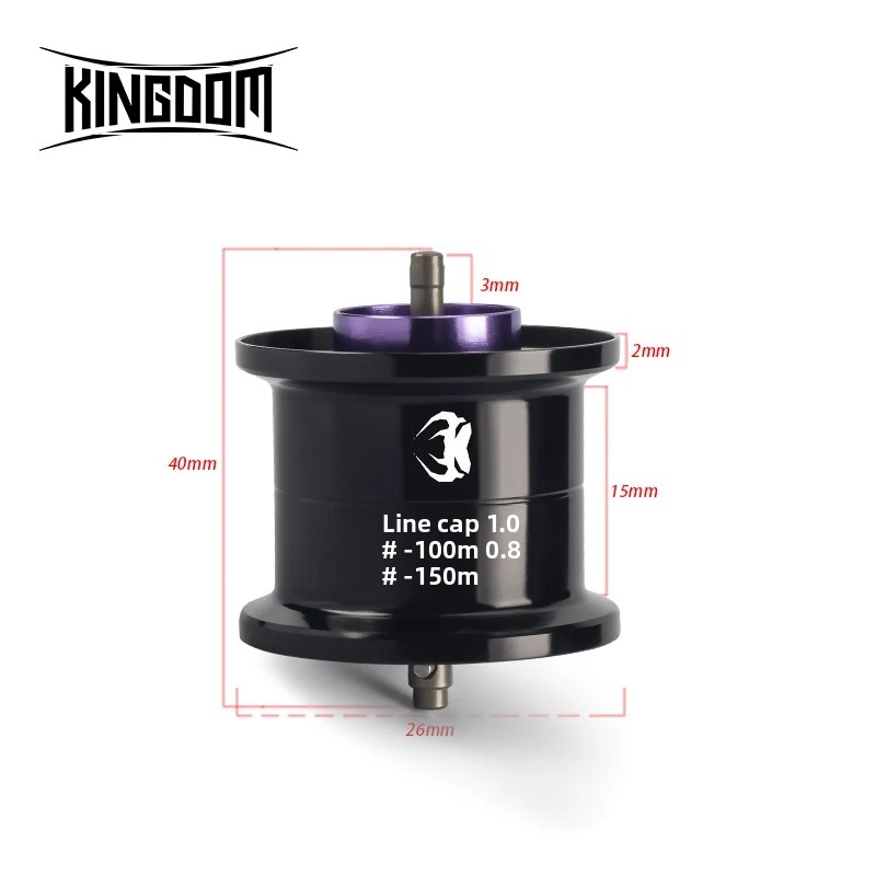 Kingdom Fishing Reel Micro Monster Pro Shallow Spool Aluminum