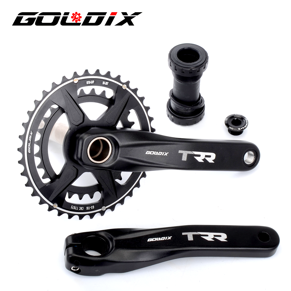 GOLDIX クランクセット 170 ミリメートルチェーンリング 30T 32T 34T