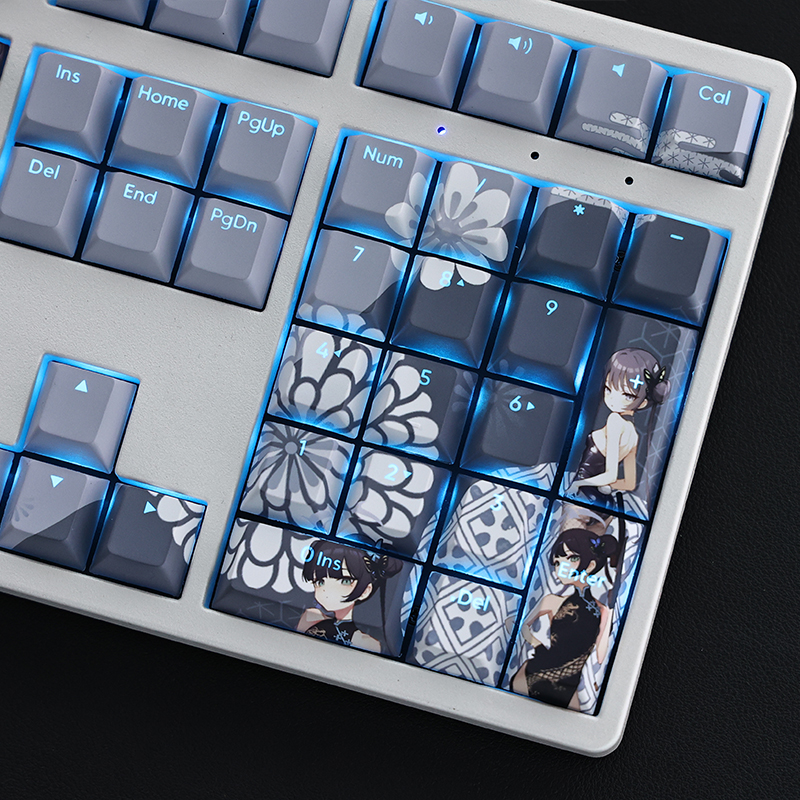 108キー/セットブルーアーカイブkisaki backlikキーキャップpbt 5辺