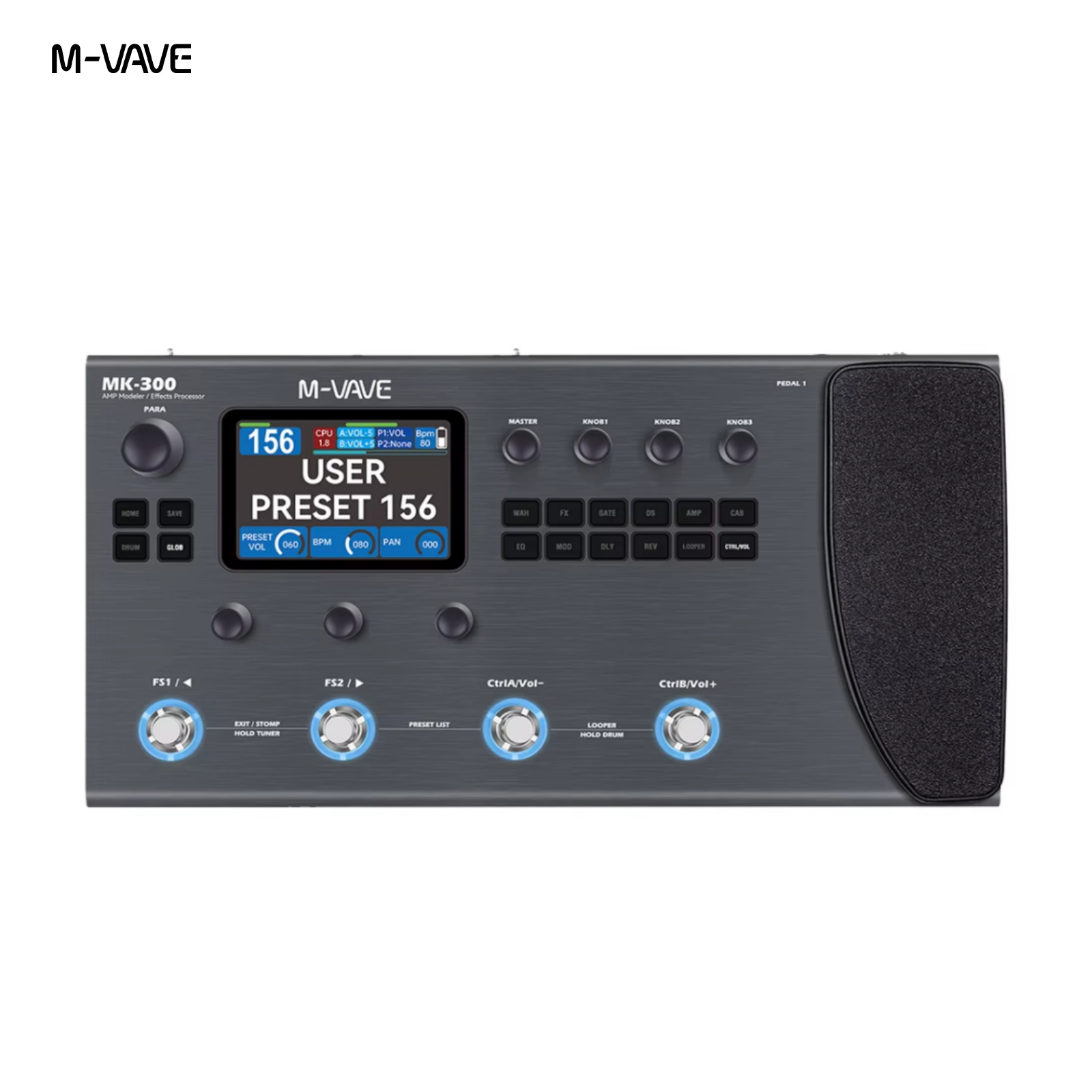 M-VAVE MK300 Guitar Multi-Effect Processor | ANN Neural Modeling