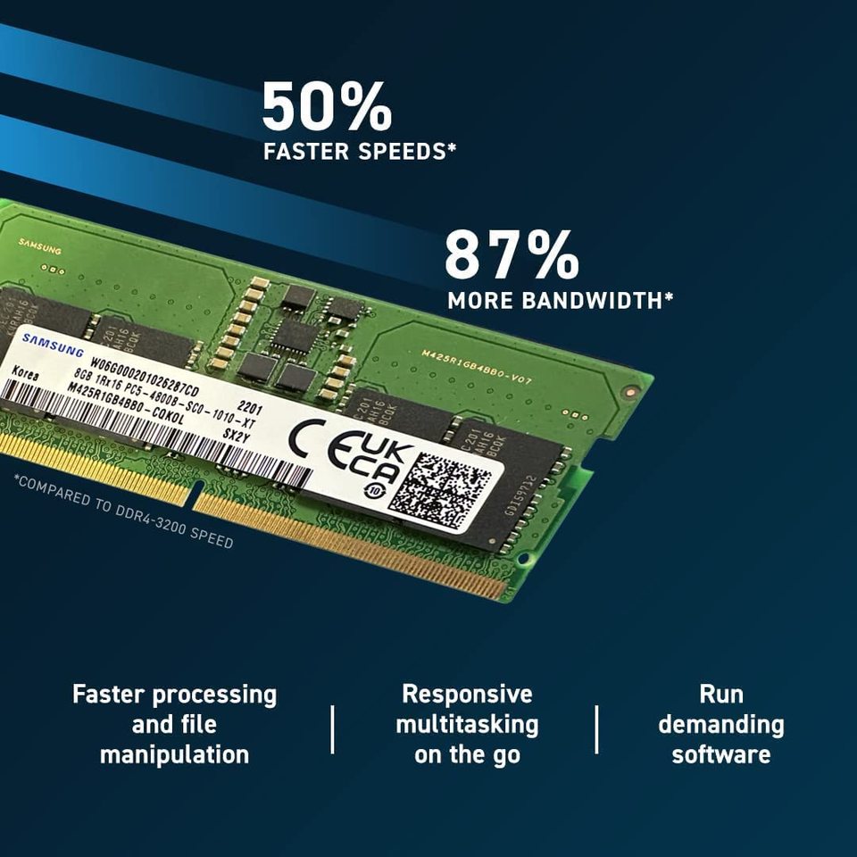 サムスン DDR5 4800MHz 5600MHz RAM 8GB 16GB 32GB SODIMM 1.1V SO