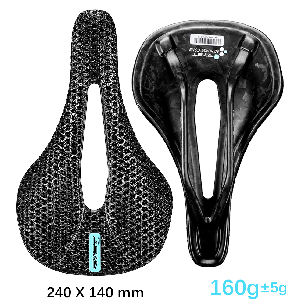 Ryet 3Dプリントバイクカーボンサドル140mm 143mm超軽量ロードmtb