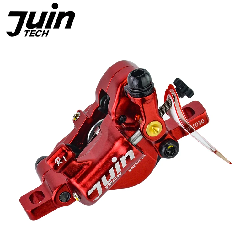 Juin Tech ハイブリッドディスクブレーキキャリパーセット レッド