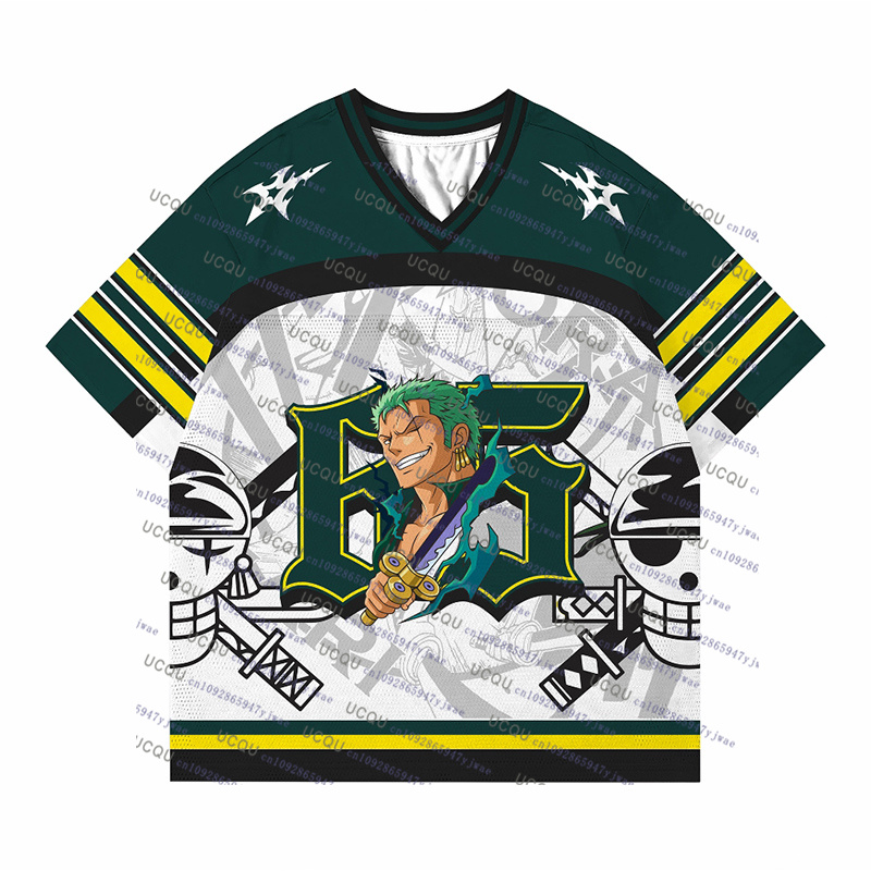 2025 One Piece Roronoa Zoro Luffy Anime Football Jersey Summer