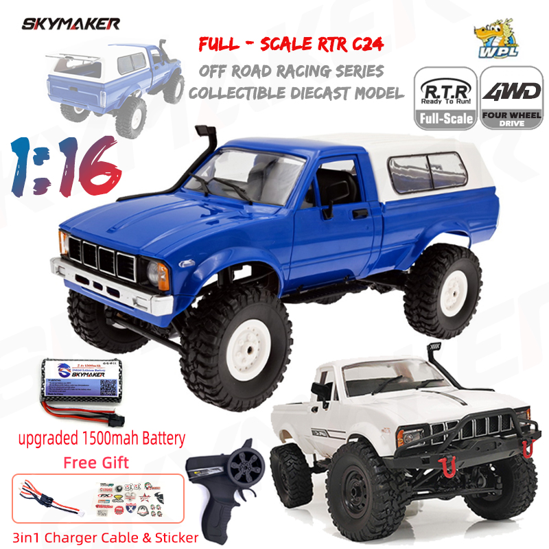 WPL C24-1 フルスケール RC カー 1:16 2.4 グラム 4WD ロック