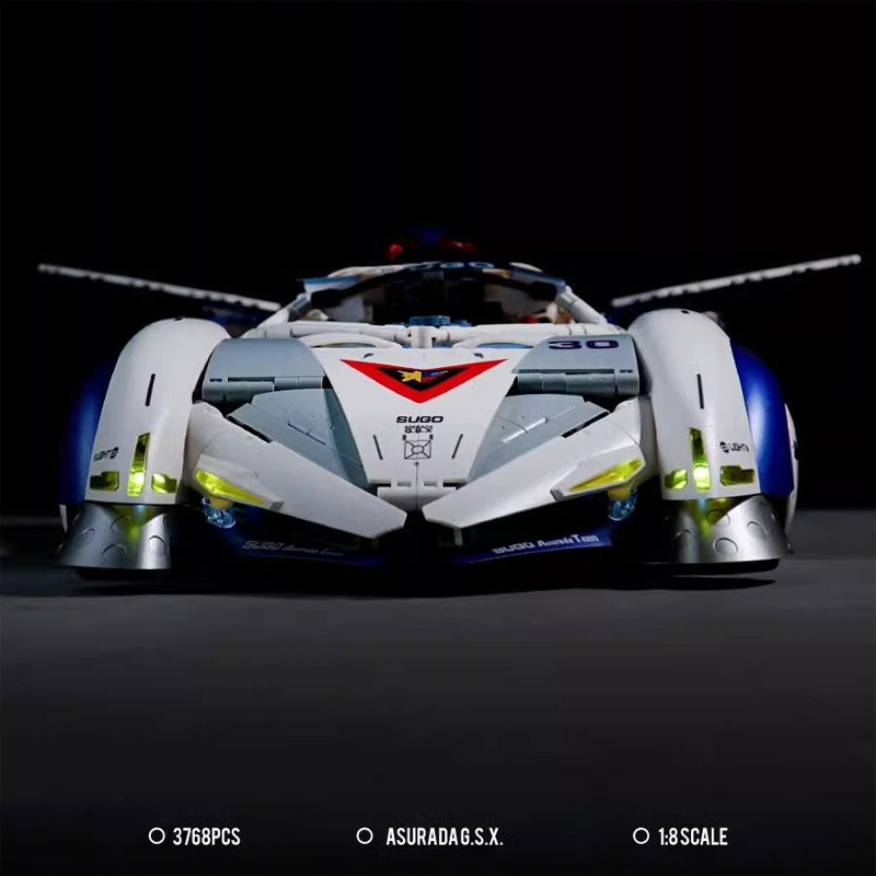 New 3768pcs L7001 MOC Technical RC Sports Car Asurada G.S.X