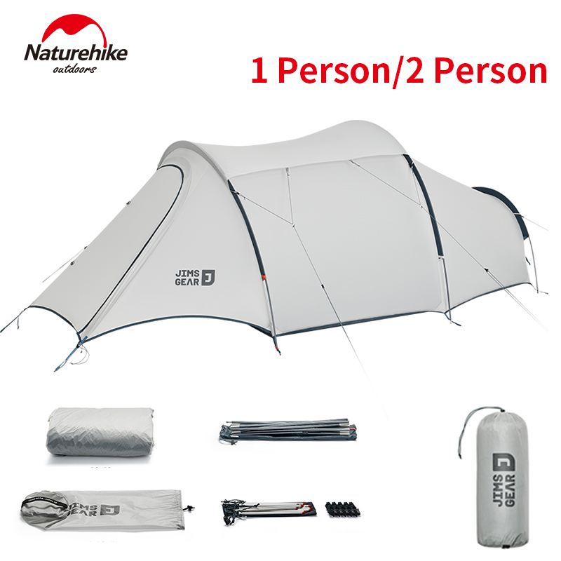 Naturehike JIMS GEAR Hiking Tunnel Tent for Camping Outdoor
