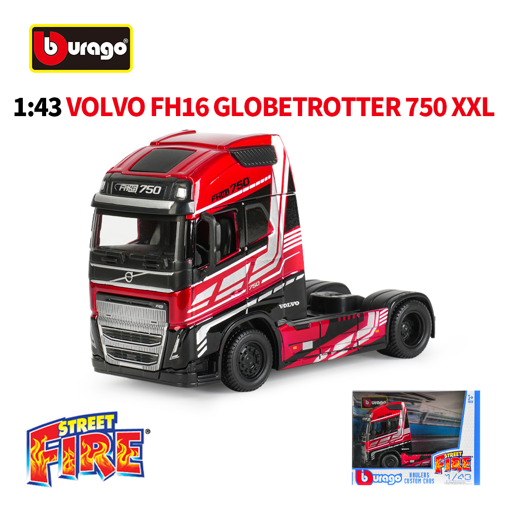 Bburago 1:43 Volvo FH16 Globetrotter 750 XXL M-B Actros 4X2 Heavy