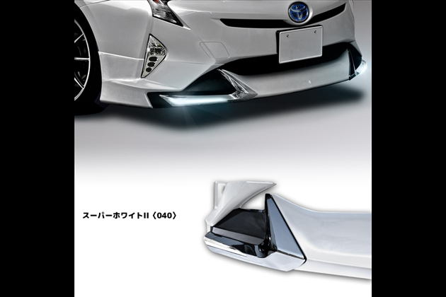 HELIOS ZVW 30 後期 プリウス リアスカート ハーフ スポイラー 未塗装