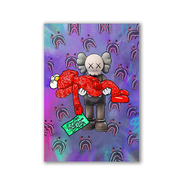 Kaws Red by Kiss Pink