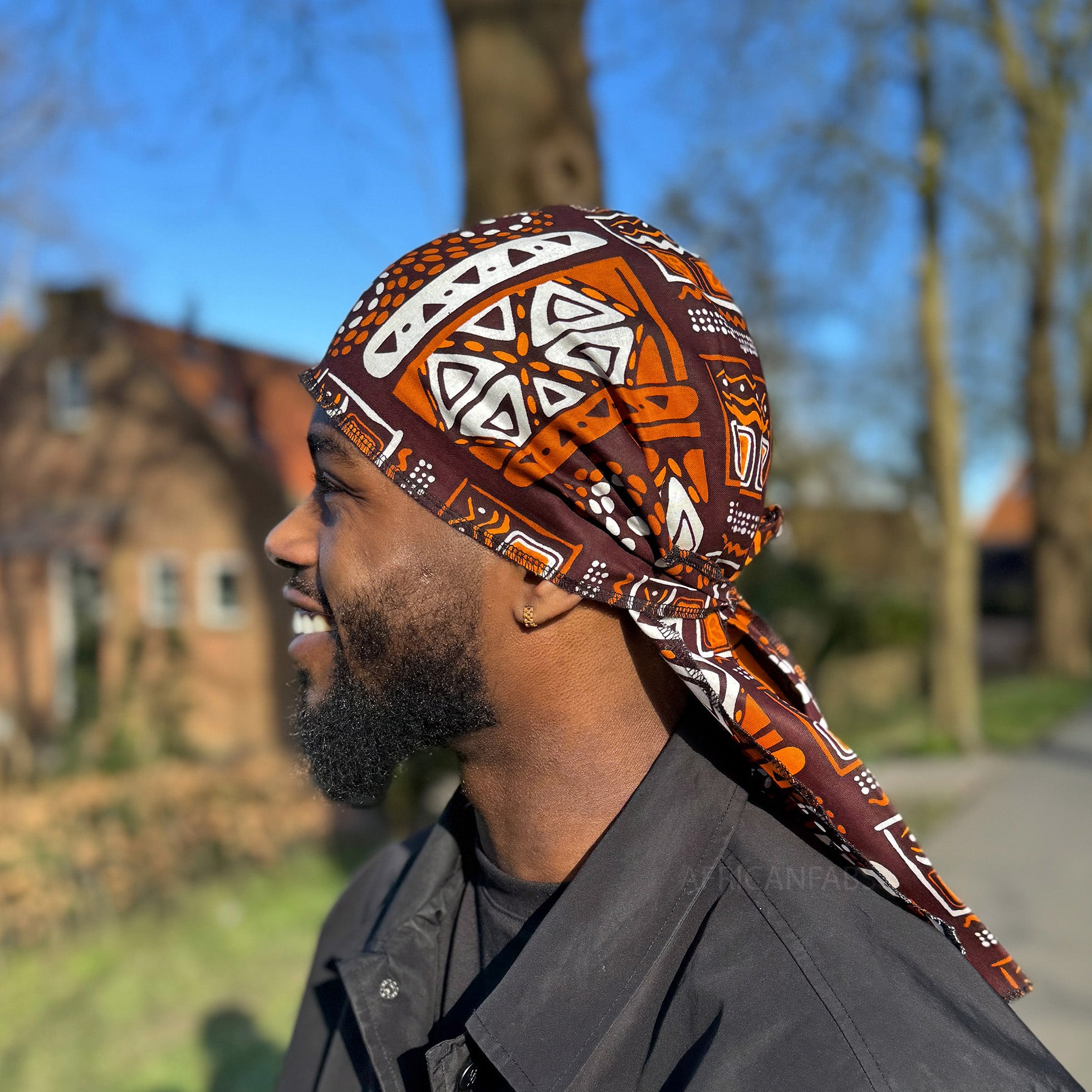 Durag / Du-rag / Do-rag / Bandana - Unisex - Brown Patterns