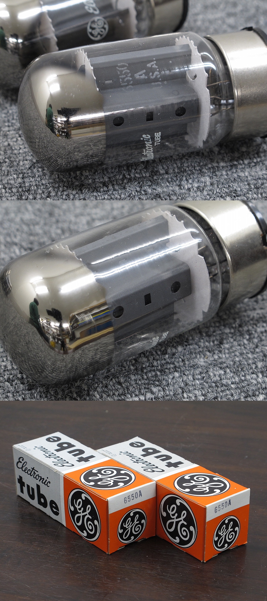 ゼネラルエレクトリック GE 6550A (2本) 真空管 @20708 / 中古