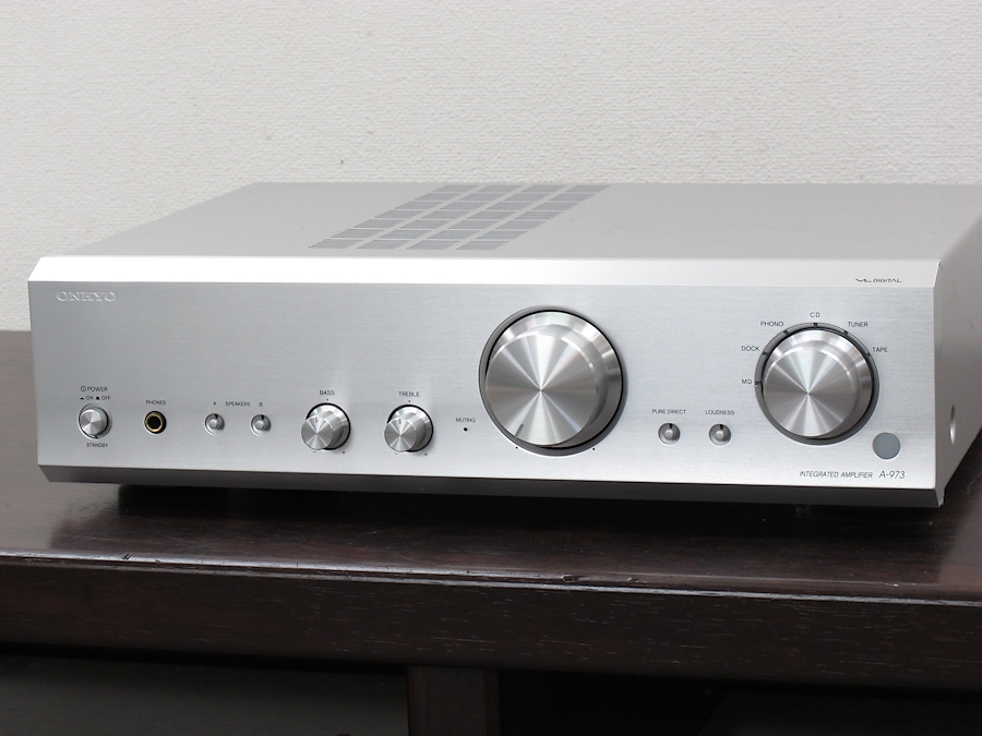 ONKYO A-973 オンキヨー プリメインアンプ 元箱付 @25704 / 中古