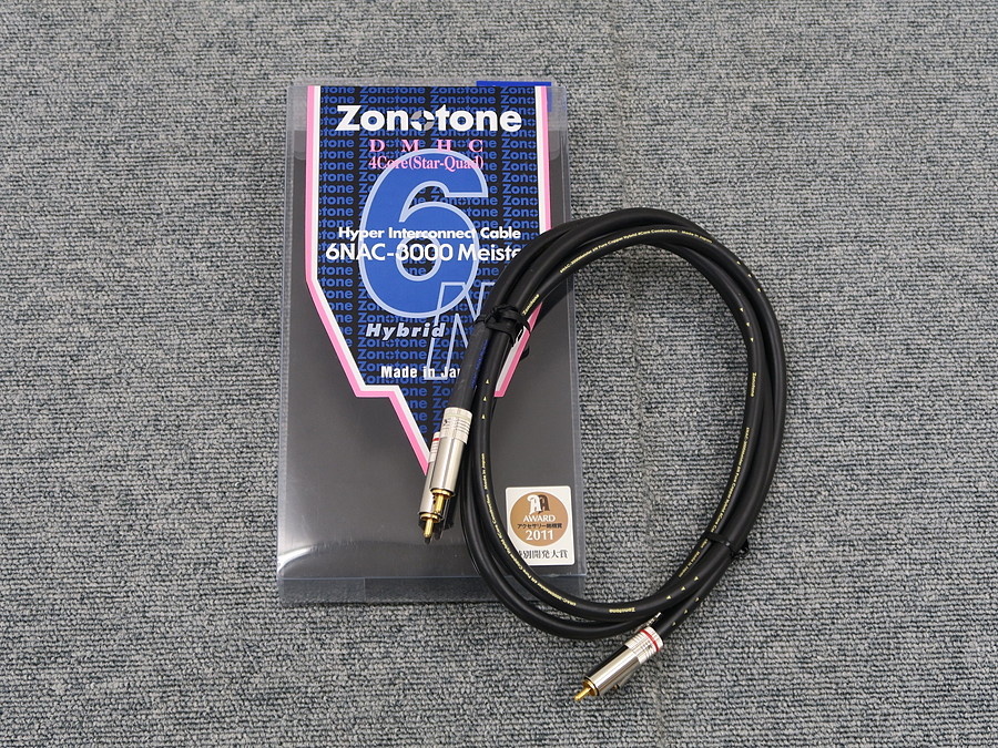 Zonotone 6nac-3000Meister 1.0mペア RCAケーブル 元箱付 @38131