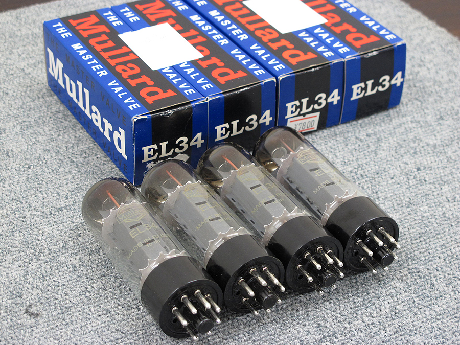 ムラード Mullard EL34 4本 真空管 @34838 / 中古オーディオ買取、販売