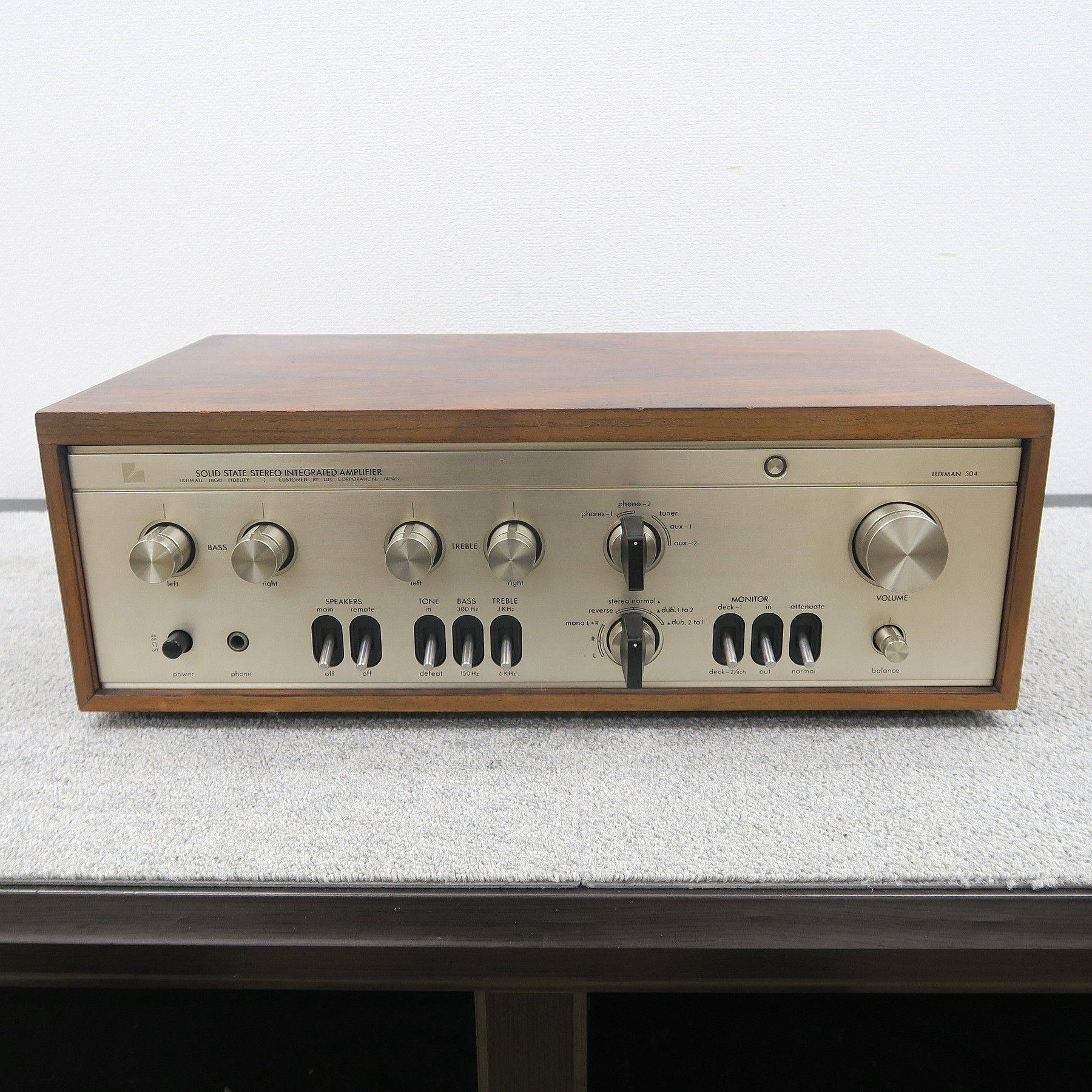 Bランク】ラックスマン LUXMAN L-504 プリメインアンプ @53904 / 中古