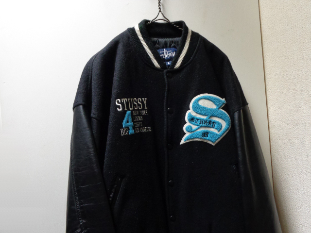 STUSSY（ステューシー） 【値下げ】stussy スタジャン ブラック サイズ