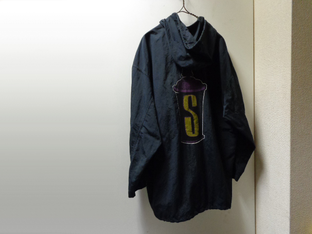 90'S OLD STUSSY HIGH GLOSS!! NYLON BENCH COAT（オールド
