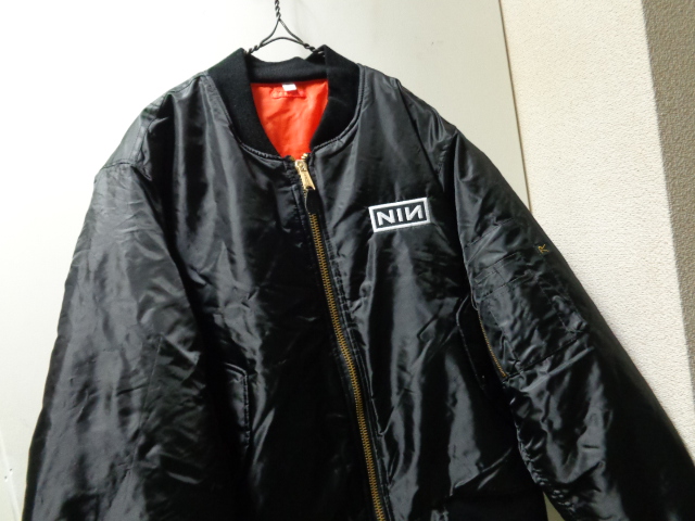 00'S nine inch nails MA-1 NYLON FLIGHT JACKET (ナイン インチ
