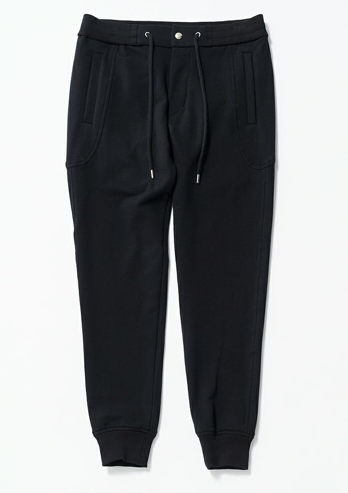 AKM】 MOCHIMOCHI STRETCH SOLID EASY RIB -BLACK | AKM［エイケイエム