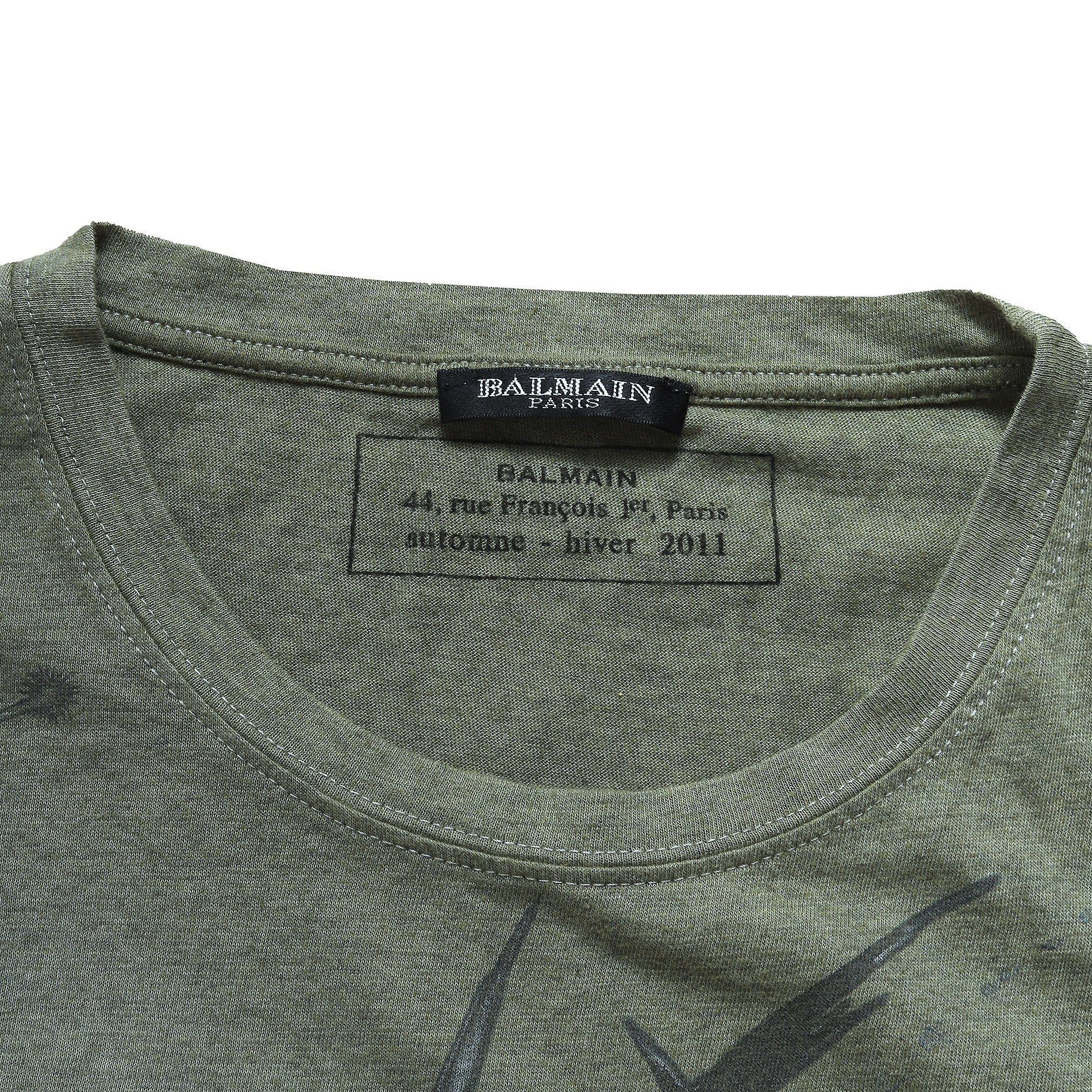 Balmain FW11 Wolf Print T-Shirt - Ākaibu Store